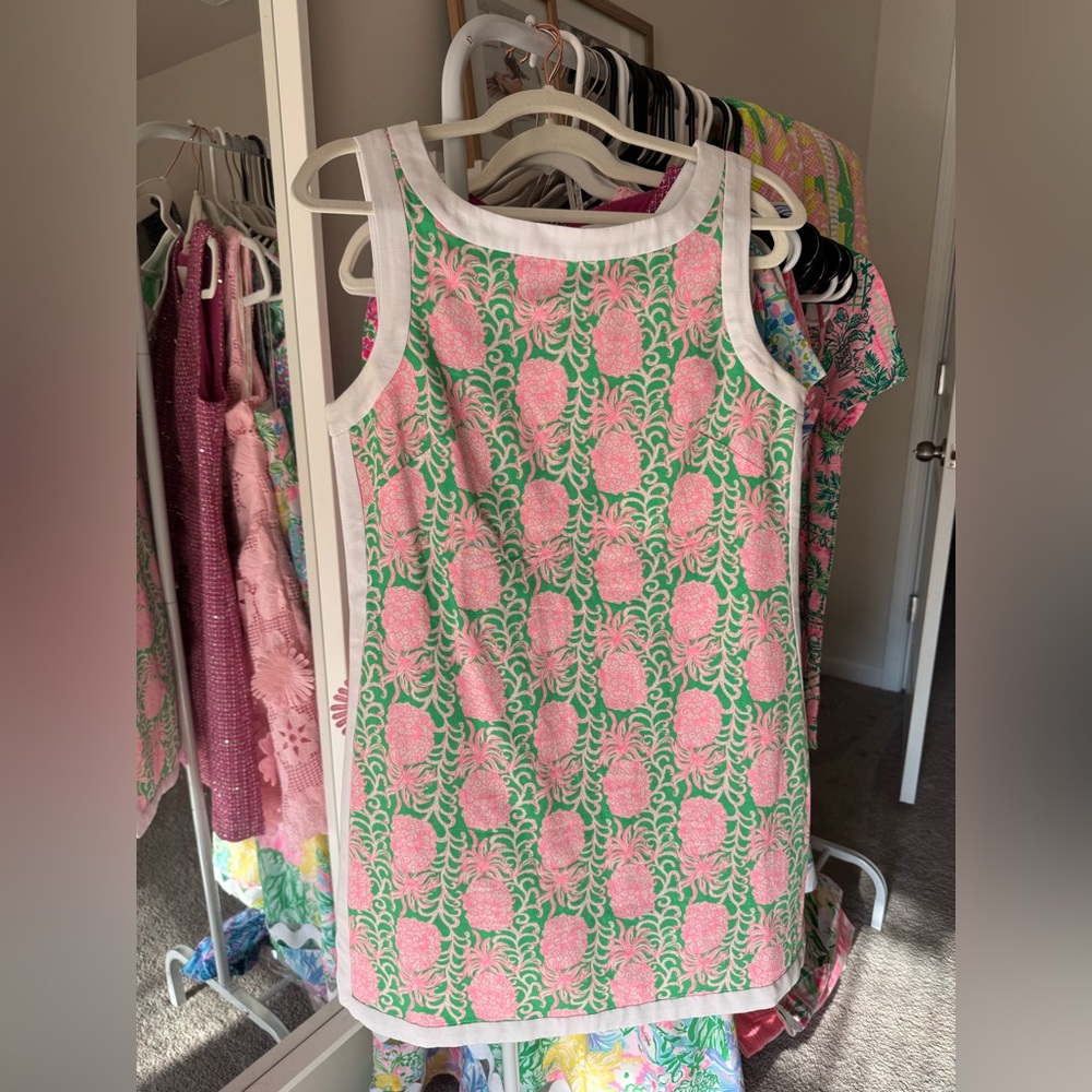 Lilly Pulitzer Pink and Green Pineapple Print Romper